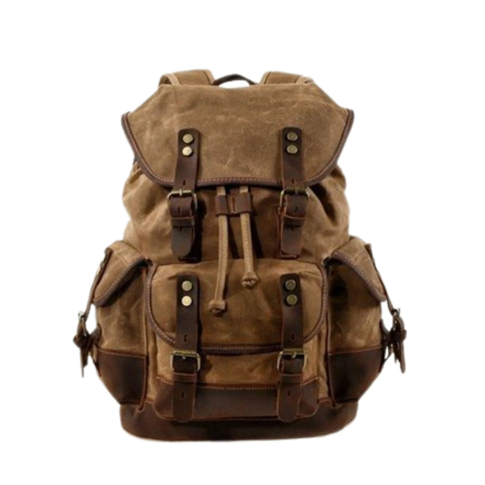 Waxed Canvas Hiking Backpack