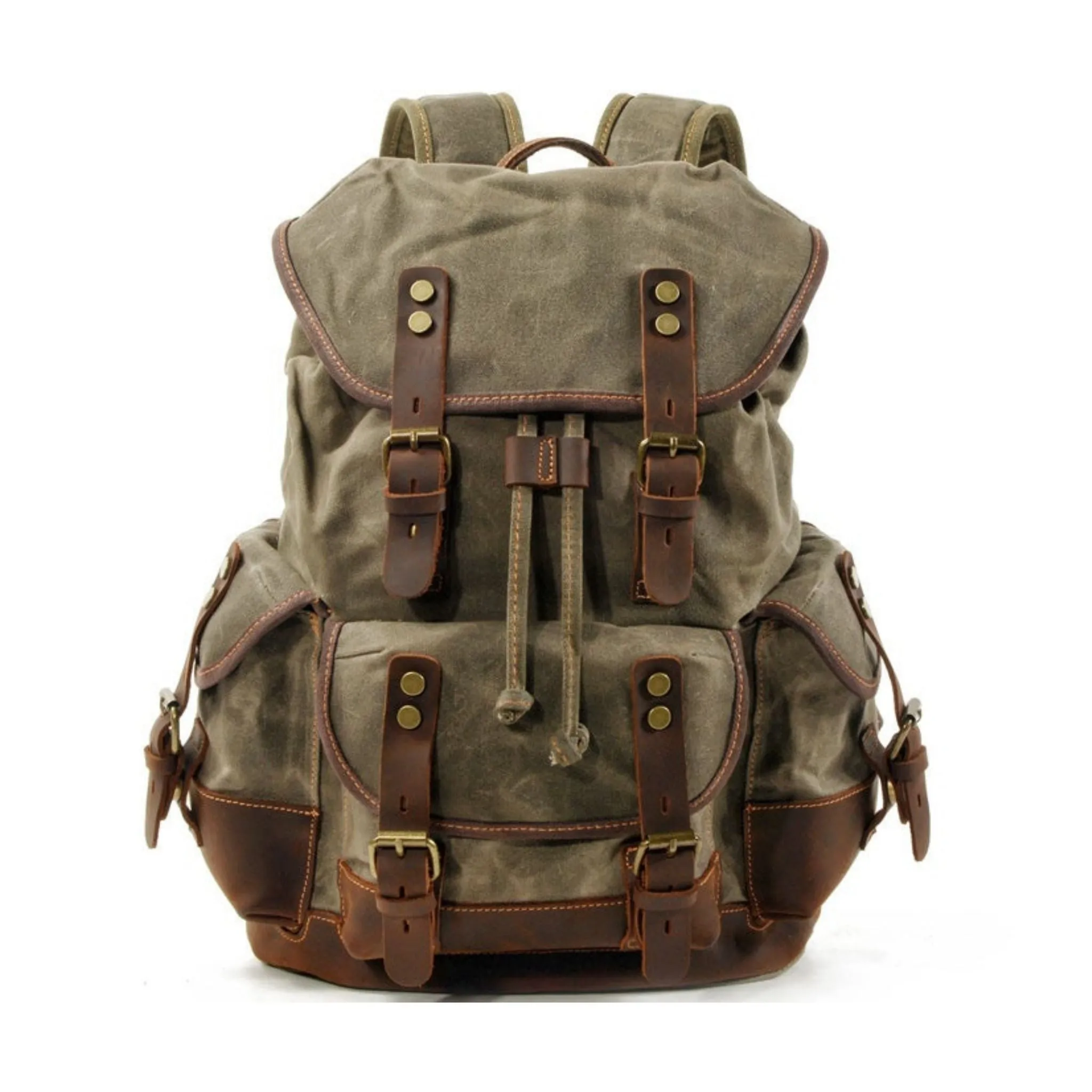 Waxed Canvas Hiking Backpack