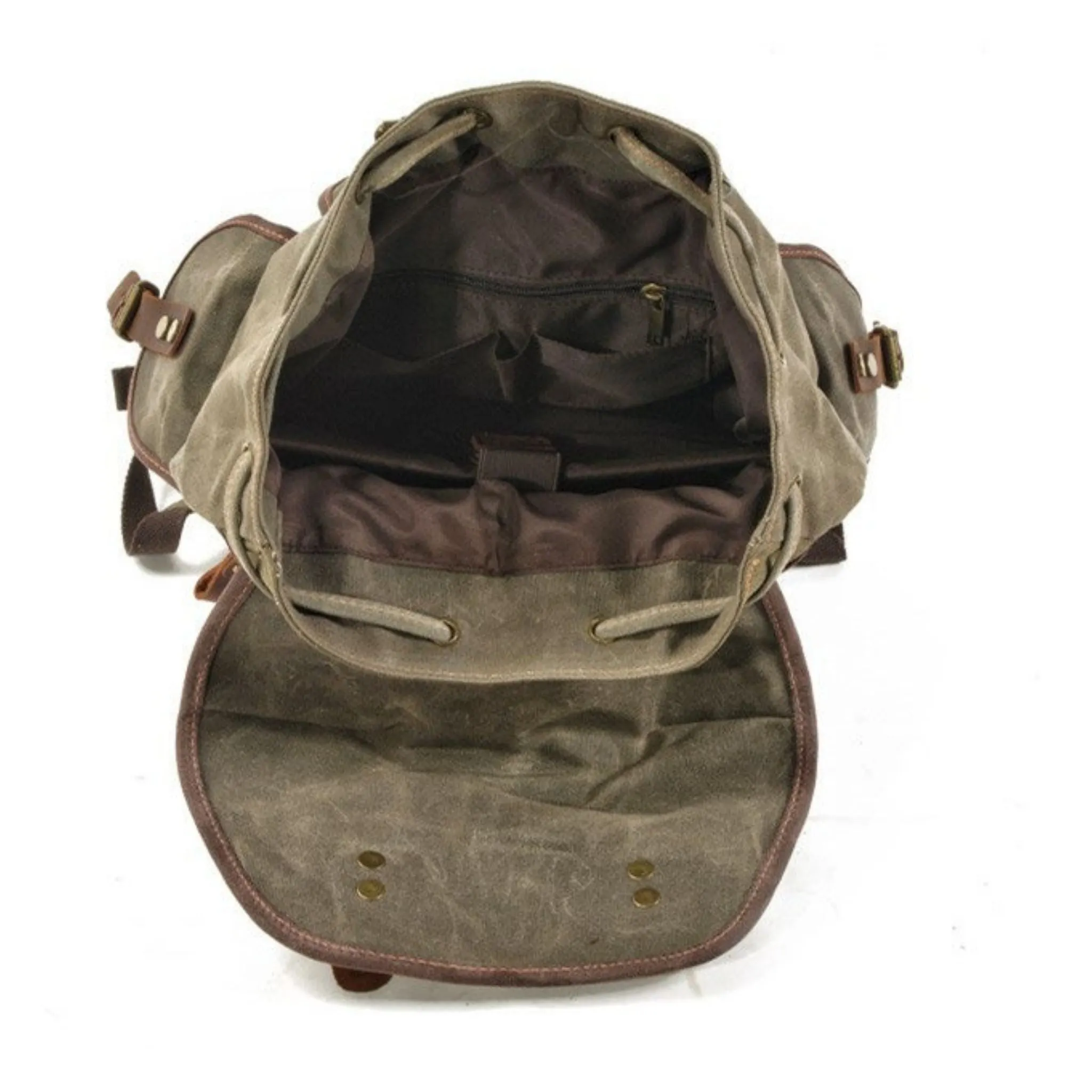 Waxed Canvas Hiking Backpack