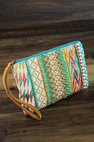 Wristlet Beaded Bag